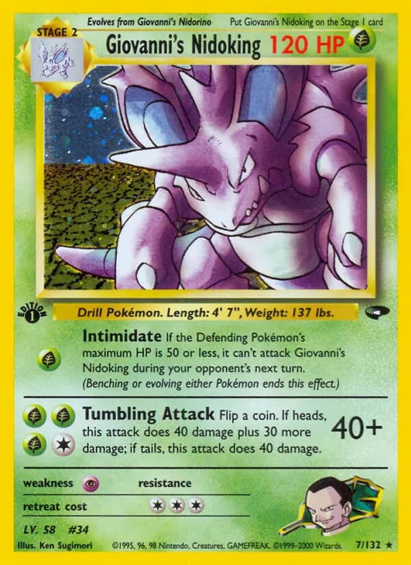 Giovanni's Nidoking 7/132