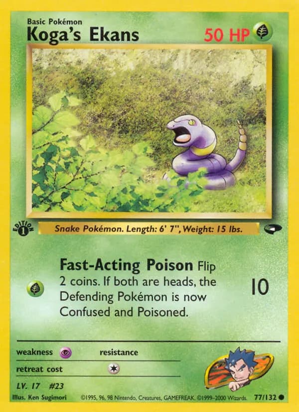 Koga's Ekans 77/132, Gym Challenge
