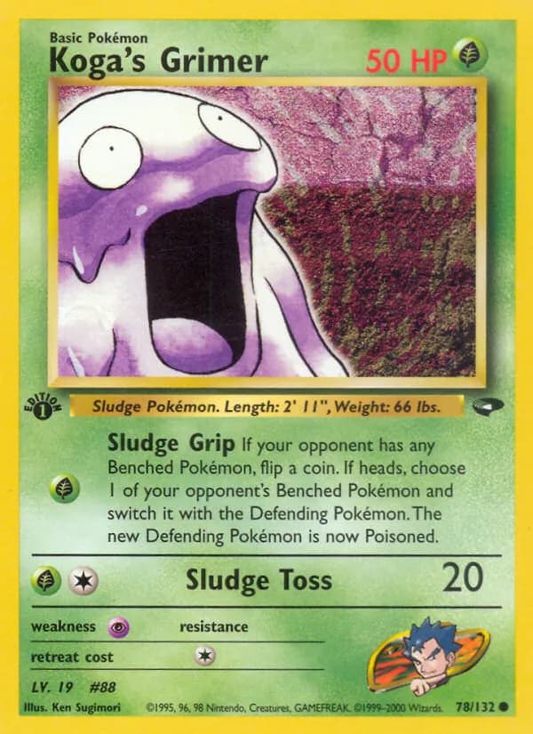 Koga's Grimer 78/132, Gym Challenge