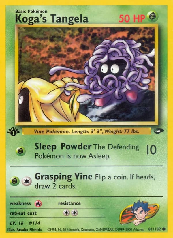 Koga's Tangela 81/132, Gym Challenge