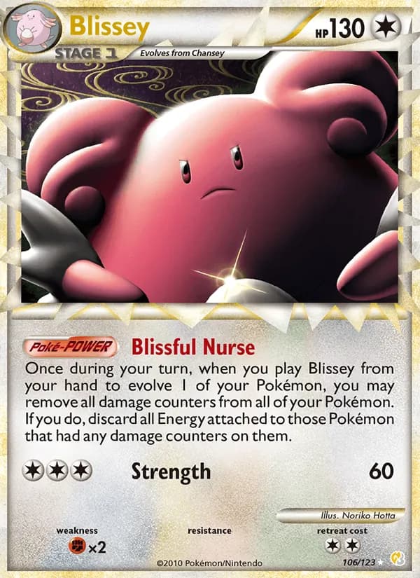 Blissey 106/123, HeartGold SoulSilver