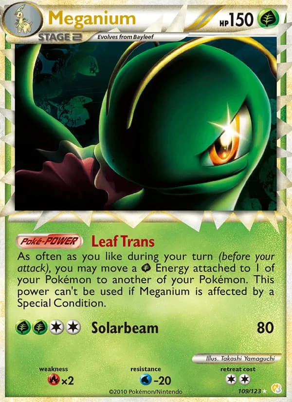 Meganium 109/123, HeartGold SoulSilver