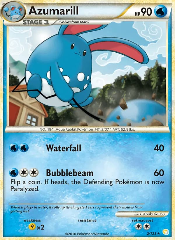 Azumarill 2/123, HeartGold SoulSilver