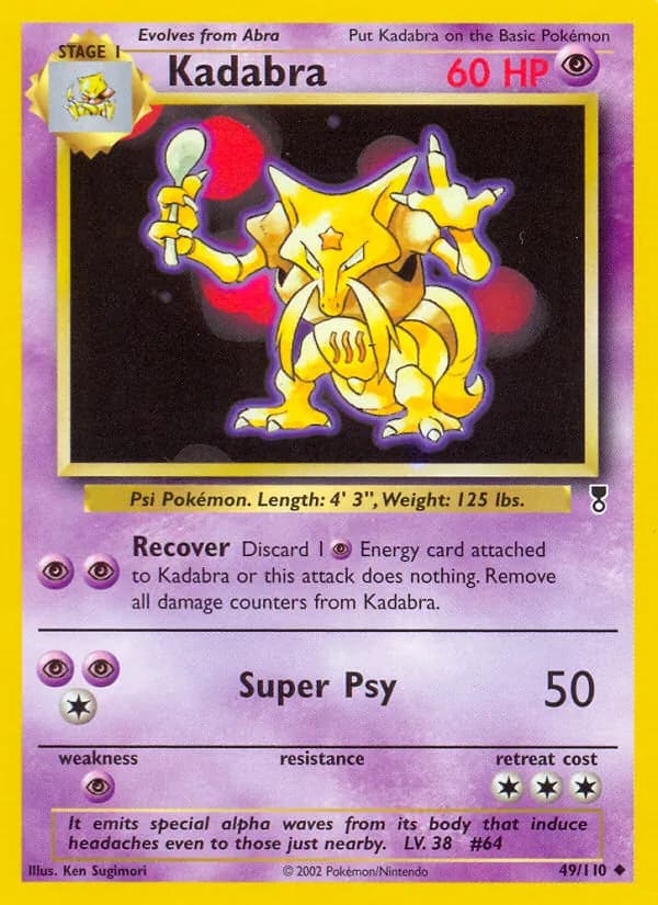 Kadabra 49/110, Legendary Collection