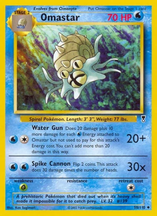 Omastar 58/110, Legendary Collection