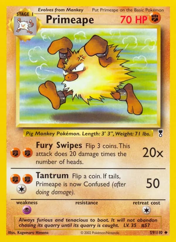 Primeape 59/110, Legendary Collection