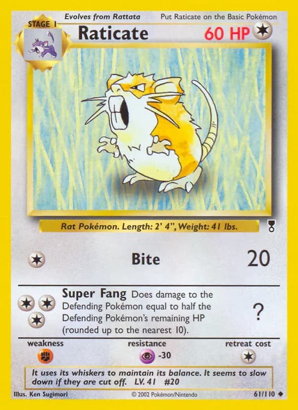 Raticate 61/110, Legendary Collection