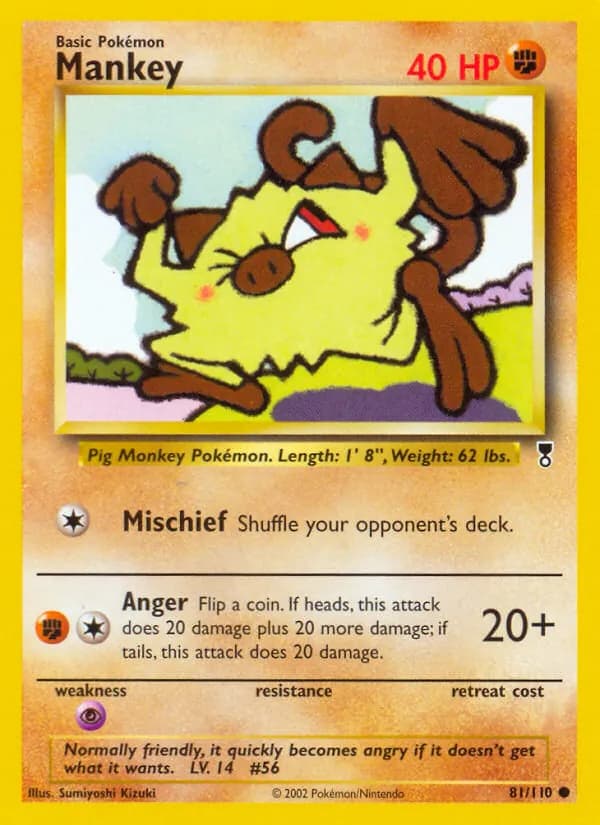 Mankey 81/110, Legendary Collection