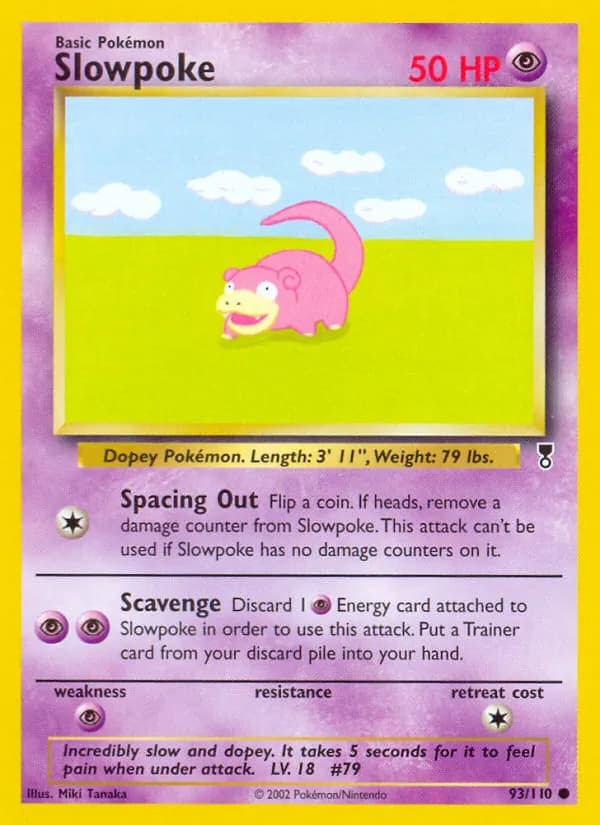 Slowpoke 93/110, Legendary Collection