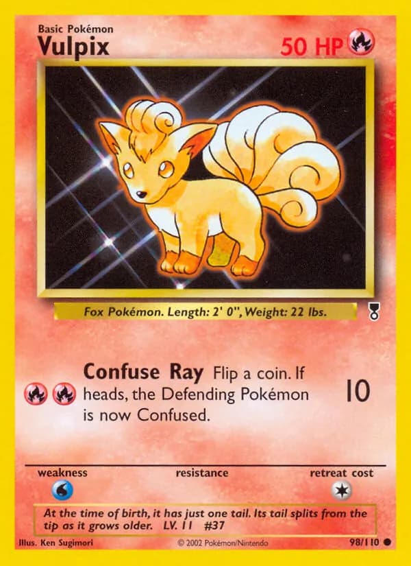 Vulpix 98/110, Legendary Collection