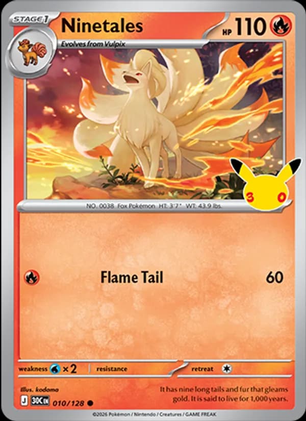 Ninetales 010/128, 30th Celebration