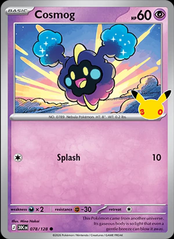 Cosmog 078/128, 30th Celebration