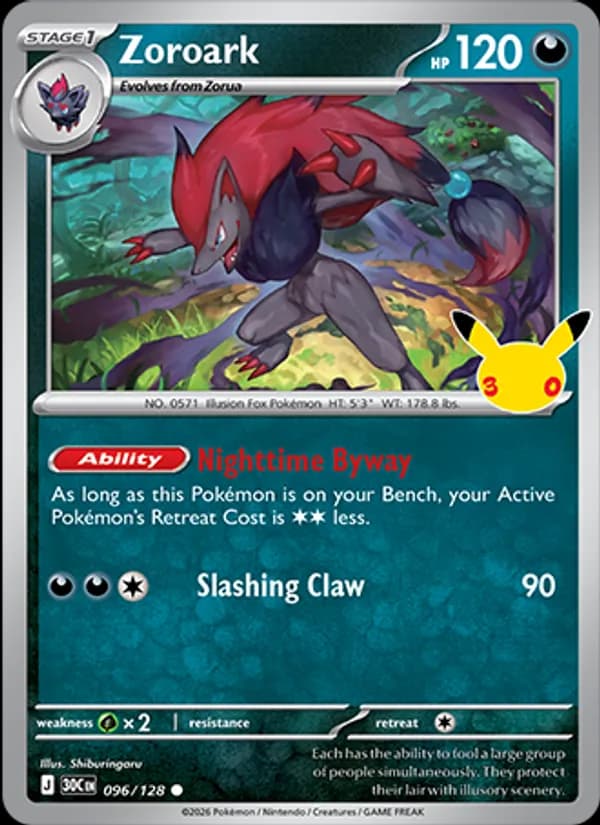 Zoroark 096/128, 30th Celebration