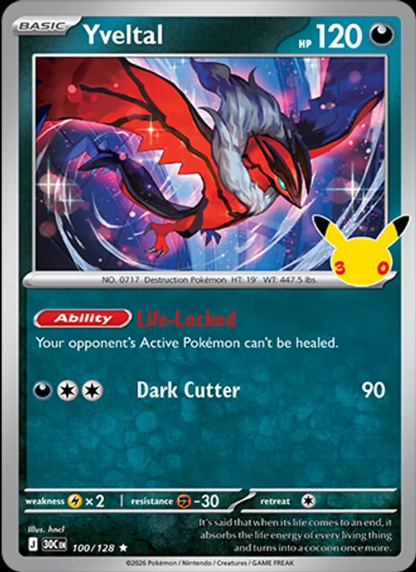 Yveltal 100/128, 30th Celebration