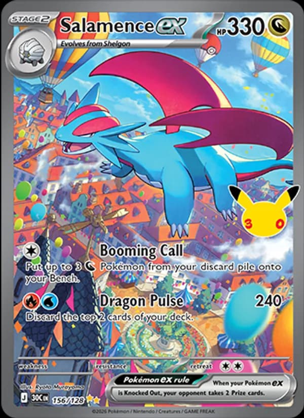 Salamence ex 156/128, 30th Celebration