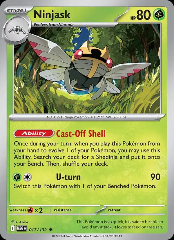 Ninjask 017/132, Mega Evolution