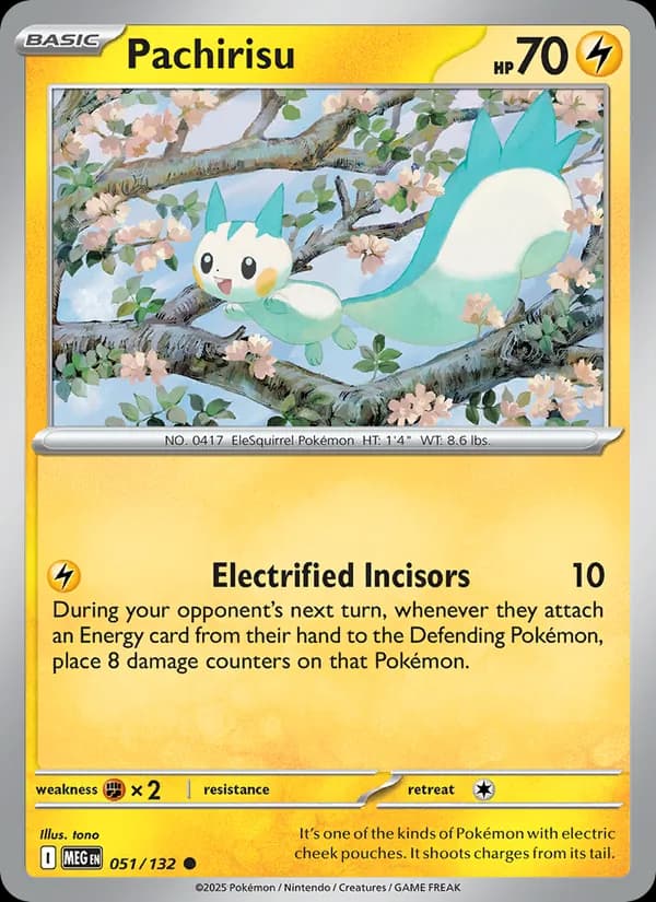 Pachirisu 051/132, Mega Evolution