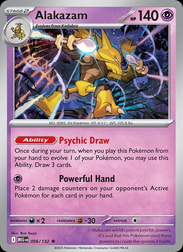 Alakazam 056/132, Mega Evolution
