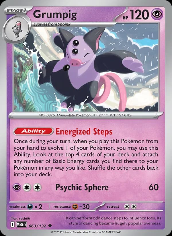 Grumpig 063/132, Mega Evolution