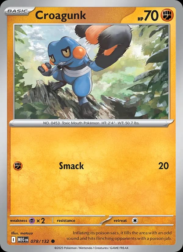 Croagunk 078/132, Mega Evolution
