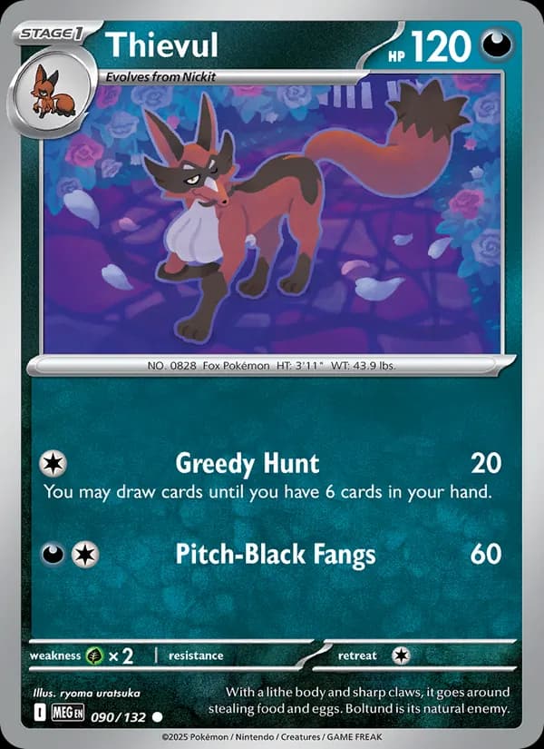 Thievul 090/132, Mega Evolution
