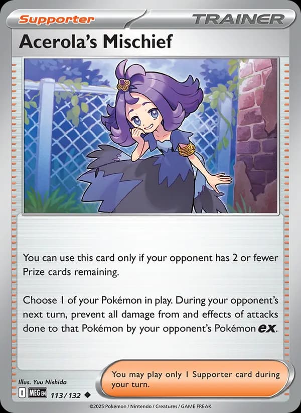 Acerola's Mischief 113/132, Mega Evolution