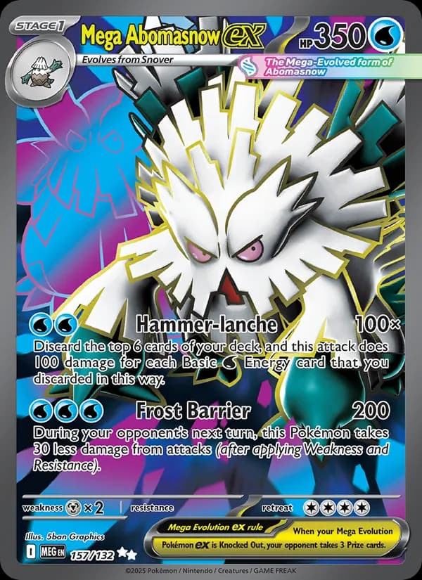 Mega Abomasnow ex 157/132, Mega Evolution