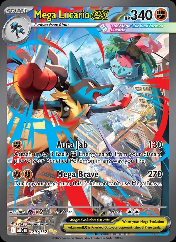 Mega Lucario ex 179/132, Mega Evolution