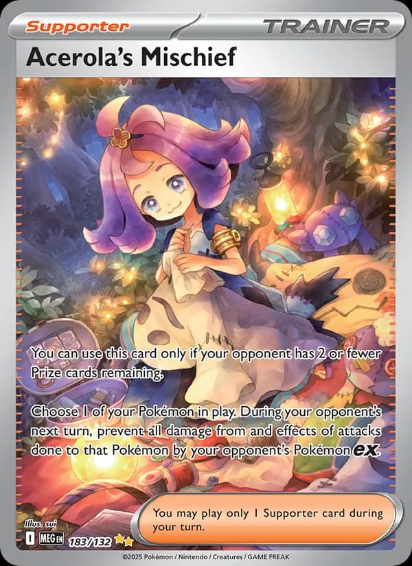 Acerola's Mischief 183/132, Mega Evolution