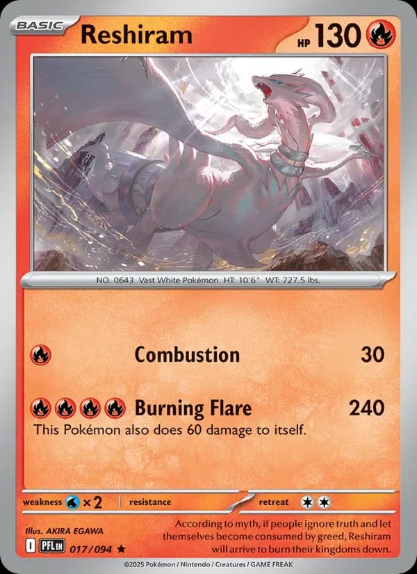 Reshiram 017/94, Phantasmal Flames