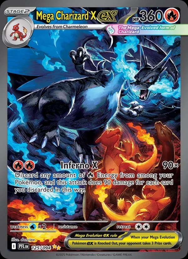 Mega Charizard X ex 125/94, Phantasmal Flames