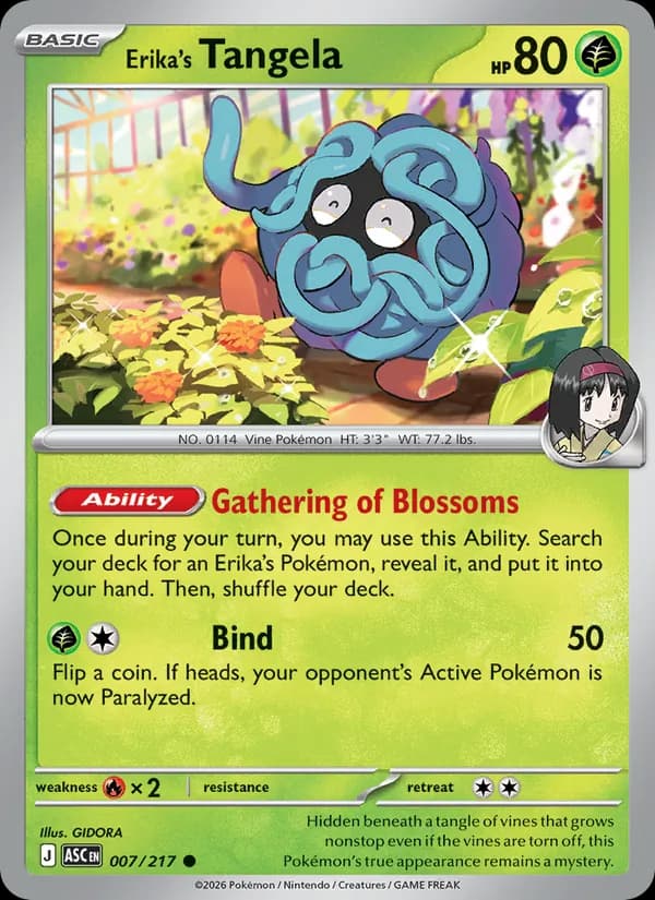 Erika's Tangela 007/217, Ascended Heroes