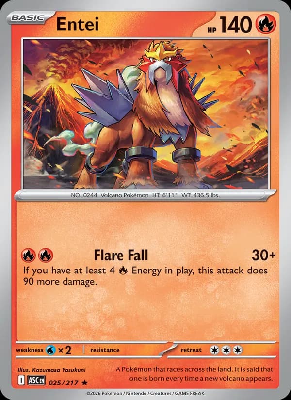 Entei 025/217, Ascended Heroes