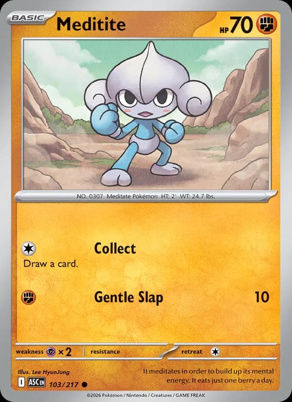 Meditite 103/217, Ascended Heroes