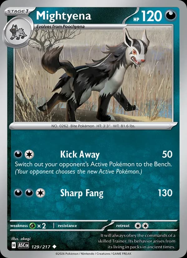 Mightyena 129/217, Ascended Heroes