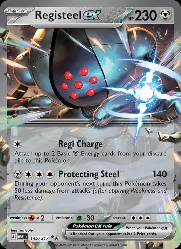 Registeel ex 145/217, Ascended Heroes