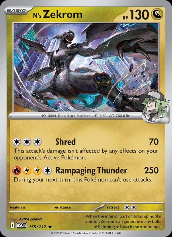 N's Zekrom 155/217, Ascended Heroes