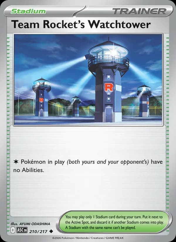 Team Rocket's Watchtower 210/217, Ascended Heroes