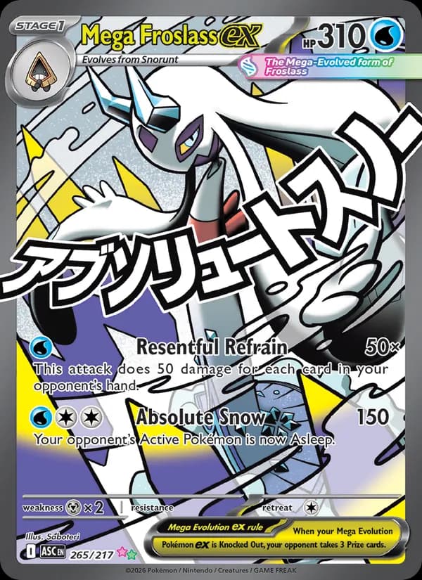 Mega Froslass ex 265/217, Ascended Heroes