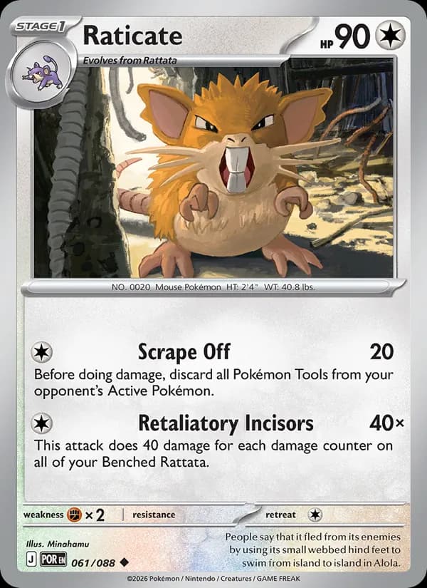 Raticate 061/88, Perfect Order