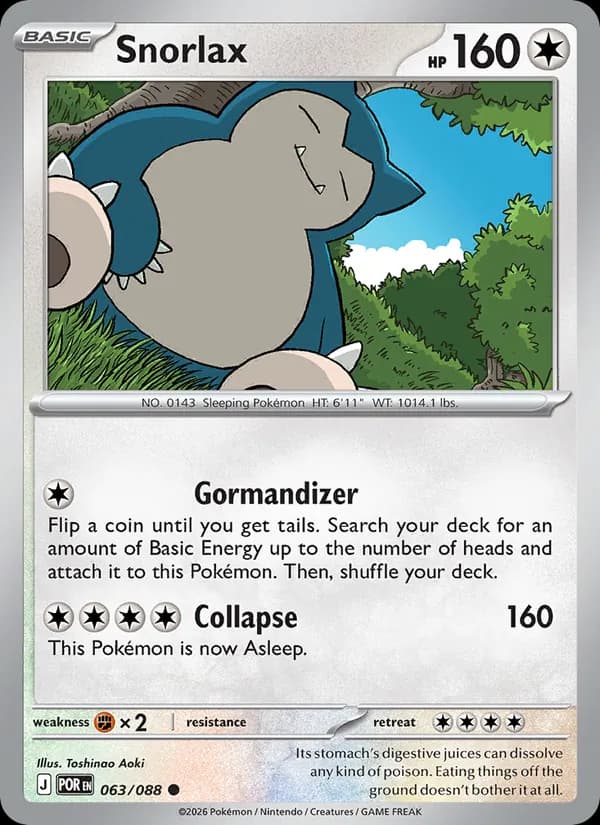 Snorlax 063/88, Perfect Order