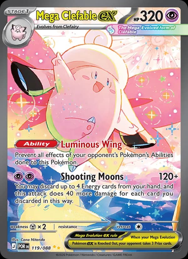 Mega Clefable ex 119/88