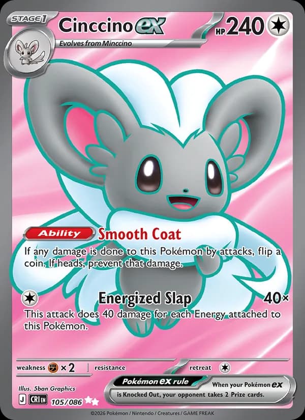 Cinccino ex 105/86, Chaos Rising