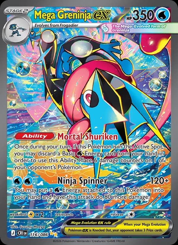 Mega Greninja ex 116/86, Chaos Rising