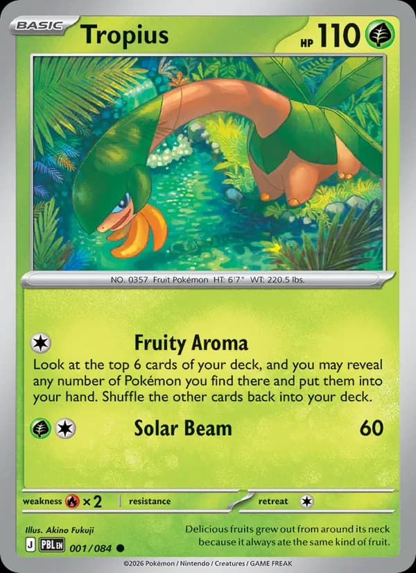 Tropius 001/84, Pitch Black