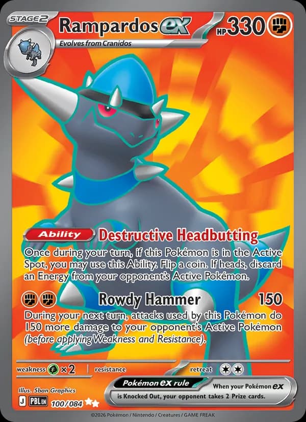 Rampardos ex 100/84, Pitch Black
