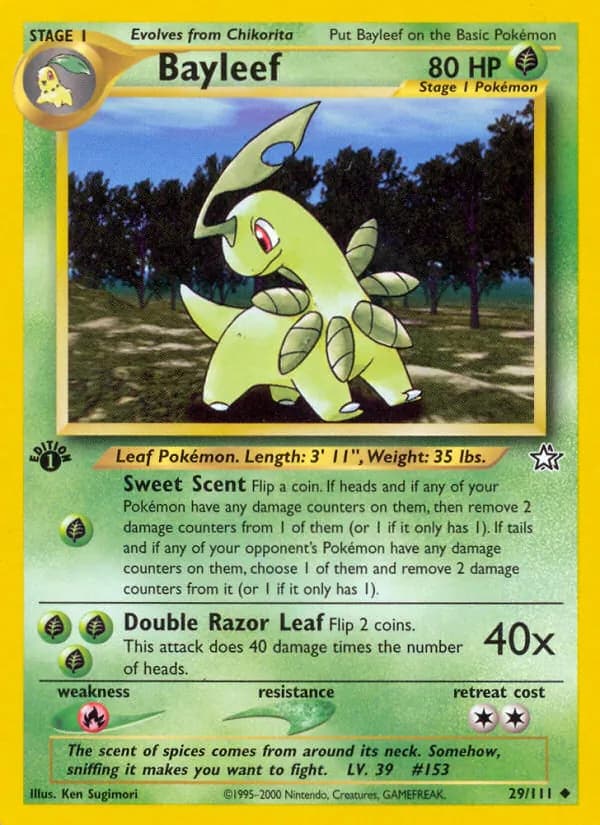 Bayleef 29/111, Neo Genesis