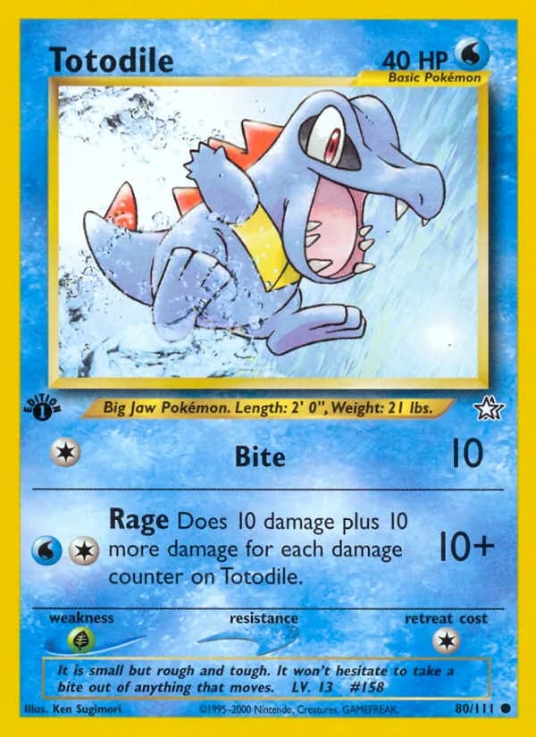 Totodile 80/111, Neo Genesis