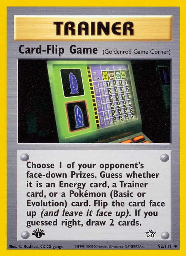 Card-Flip Game 92/111, Neo Genesis