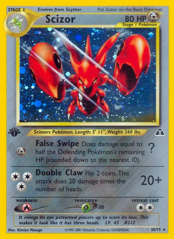 Scizor 10/75, Neo Discovery
